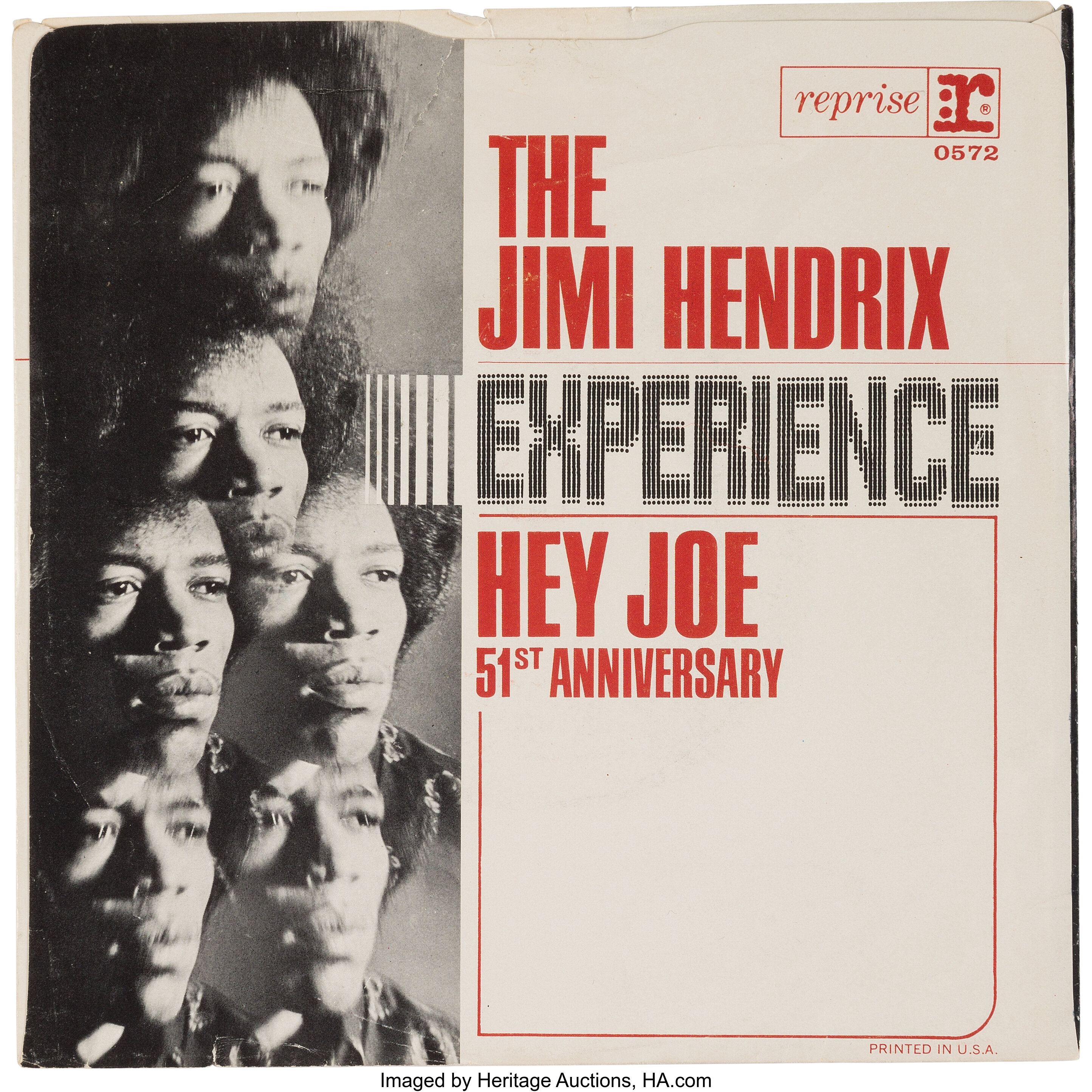 Jimi Hendrix Hey Joe Single Vinyl Album